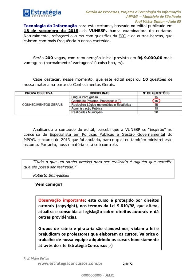 Curso de gestao de projetos sp