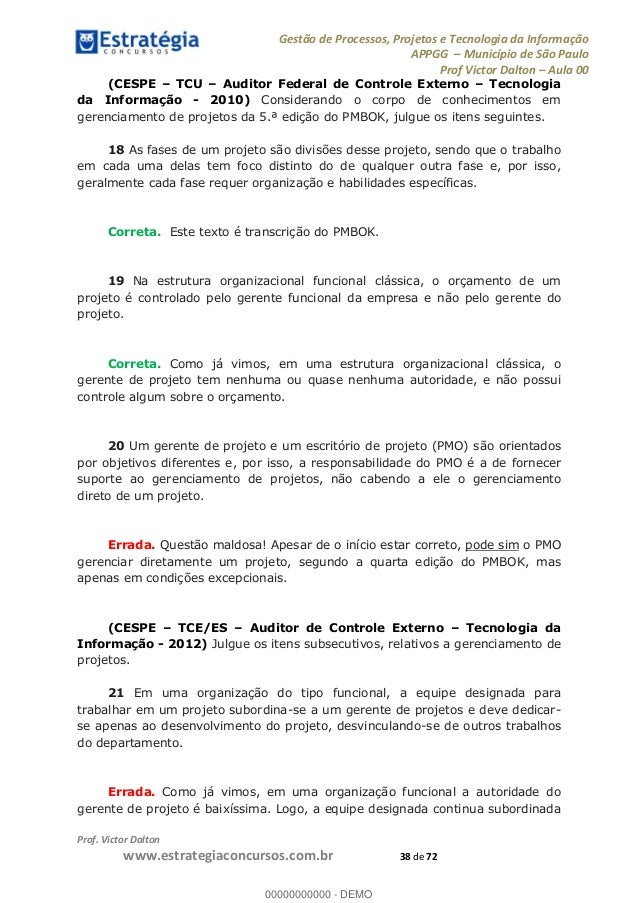 Curso de gestao de projetos sp