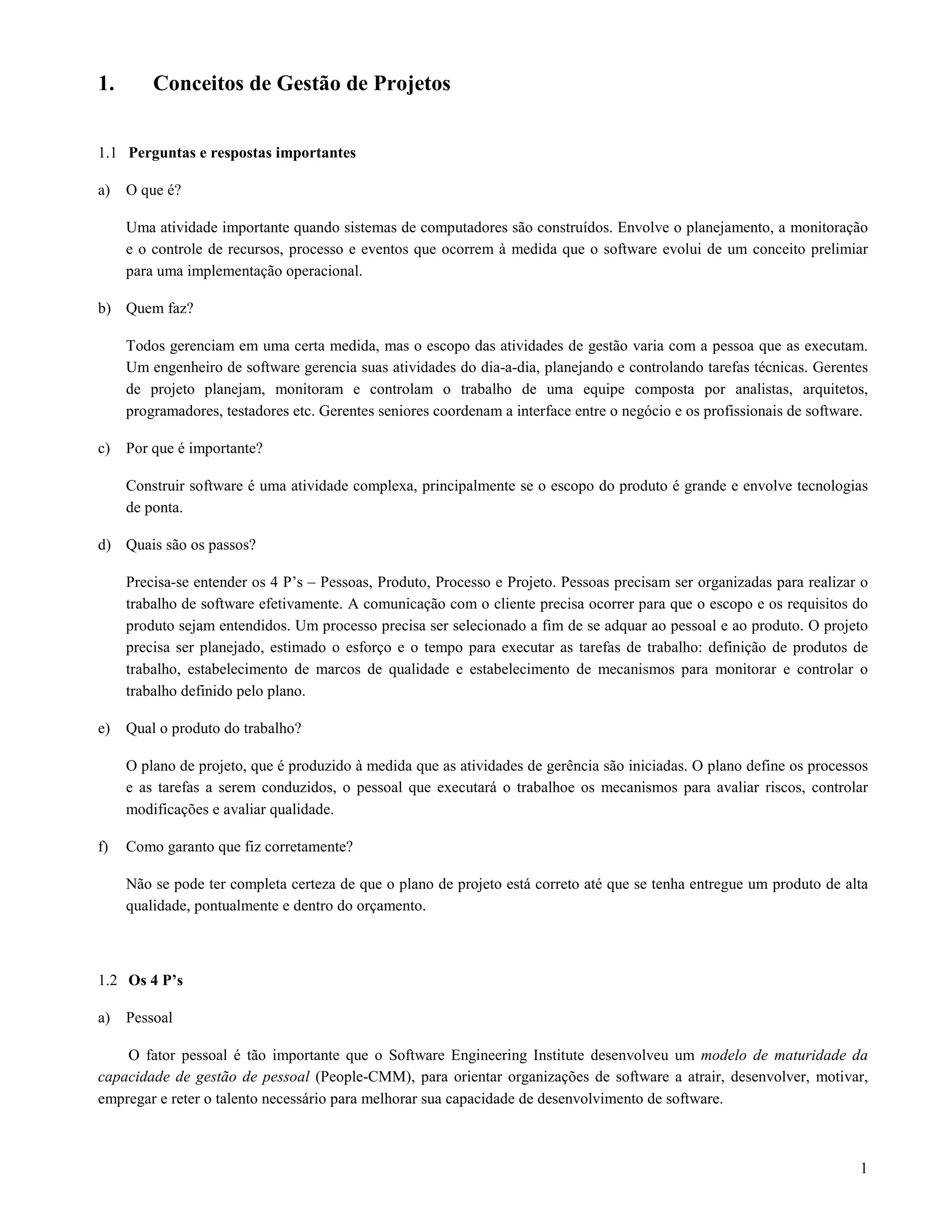 Gestao Projetos - Aula 01