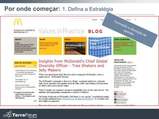 Por onde começar: 1. Defina a Estratégia
 