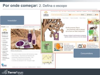 Por onde começar: 2. Defina o escopo


  Investidor




                                       Consumidora
 