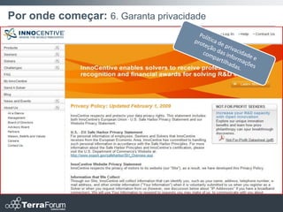 Por onde começar: 6. Garanta privacidade
 