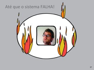 Até	
  que	
  o	
  sistema	
  FALHA!
37
 