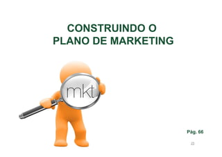 CONSTRUINDO O
PLANO DE MARKETING

Pág. 66
25

 
