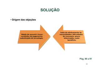 SOLUÇÃO
• Origem das objeções

Pág. 90 a 91
96

 