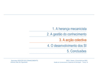 Gestão do Conhecimento e Sistemas de Informação