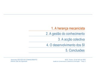 Gestão do Conhecimento e Sistemas de Informação