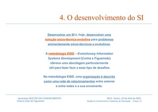 Gestão do Conhecimento e Sistemas de Informação