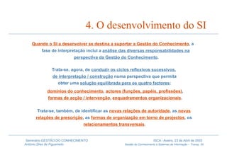 Gestão do Conhecimento e Sistemas de Informação
