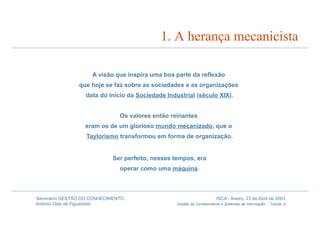 Gestão do Conhecimento e Sistemas de Informação