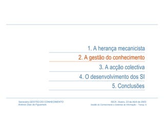 Gestão do Conhecimento e Sistemas de Informação