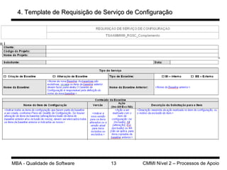 4. Template de Requisição de Serviço de Configuração 
