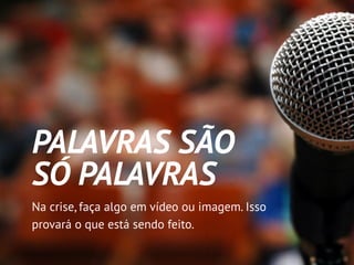 Gestão de Crises em Mídias Sociais