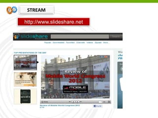 http://www.slideshare.net
STREAM
 