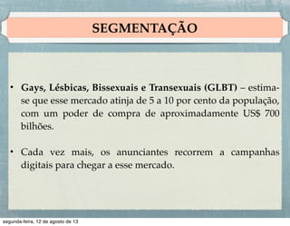 BRAND EQUITY

Opções de estratégia de branding!
!
• Existem três estratégias gerais que são aplicadas com mais
frequência:!
!
1. Nomes de família de marcas individuais ou distintos.!
2. Guarda-chuva corporativo ou nome de marca da empresa.!
3. Nome de submarca.!
!
Marcas individuais versus marca guarda-chuva!

 