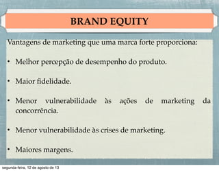 Variação de Preço

A empresa deve considerar:

!
•
•
•
•
•
•

estágio do produto no ciclo de vida;
importância na carteira da empresa;
intenções e recursos da concorrente;
sensibilidade do mercado a preço e qualidade;
comportamento dos custos em relação ao volume e
todas as oportunidades de que dispõe.

 
