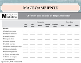 PROCESSO DE PESQUISA
Etapa 4: Análise das informações!
!
• Essa etapa envolve tirar conclusões a partir da
tabulação dos dados e do desenvolvimento de
indicadores. !
!
• Médias e medidas de dispersão são computadas para
cada uma das principais variáveis. !
!
• Os pesquisadores podem testar diversas hipóteses e
teorias ao aplicar a análise de sensibilidade para
veriﬁcar as premissas e a força das conclusões.

 