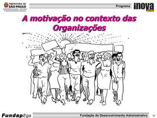 A motivação no contexto das Organizações 