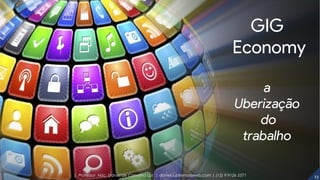 GIG
Economy
a
Uberização
do
trabalho
23| Professor MSc. Daniel de Carvalho Luz | daniel.luz@emaisweb.com | (15) 9 9126 5571
 
