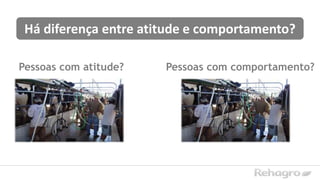 Pessoas com atitude? Pessoas com comportamento?
Há diferença entre atitude e comportamento?
 