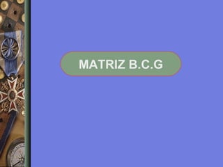 MATRIZ B.C.G

 
