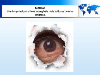 MARCAS
Um dos principais ativos intangíveis mais valiosos de uma
empresa.

 