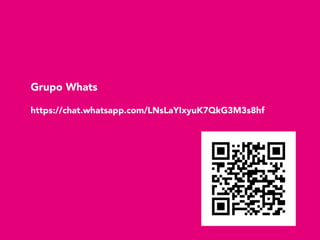 Grupo Whats
https://chat.whatsapp.com/LNsLaYIxyuK7QkG3M3s8hf
 