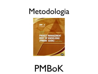 Metodologia

PMBoK

 