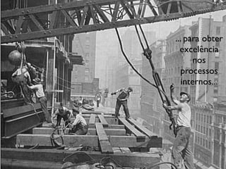 ... para obter
excelência
nos
processos
internos...

 