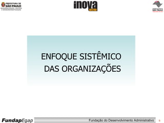 ENFOQUE SISTÊMICO DAS ORGANIZAÇÕES 