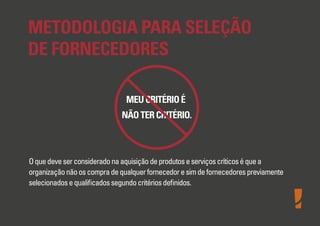Gestão de Fornecedores