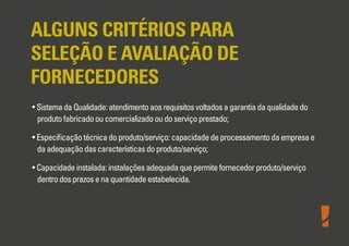 Gestão de Fornecedores