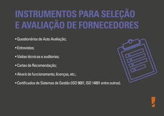 Gestão de Fornecedores