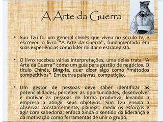 A Gestão de Pessoas presente no livro A Arte da Guerra | PPT