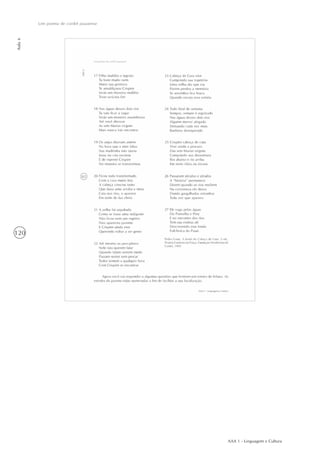 AAA 1 - Linguagem e Cultura
120
Um poema de cordel piauiense
Aula6
 
