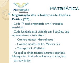 Gestar II - UFPE - Matemática  2013