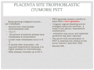 Pstt Gestational tropoblastic disease.prof presentation, | PDF
