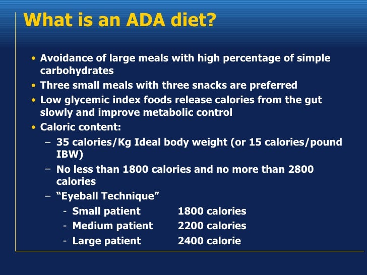2200 Ada Diabetic Diet