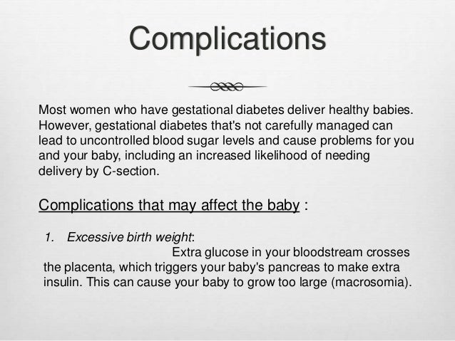 Gestational Diabetes