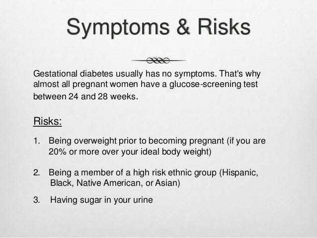 blood test 7 pregnant weeks Gestational diabetes
