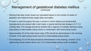 Gestational Diabetes (diabetes in pregnancy) | PPSX