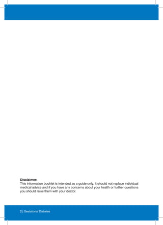 Gestational diabetes booklet | PDF
