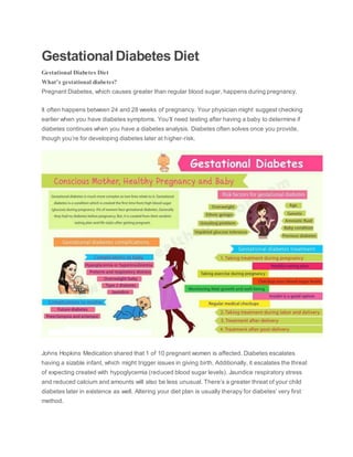 Gestational diabetes diet | DOCX