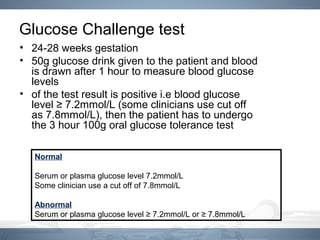 Normal Gct Gestational diabetes mellitus | PPT