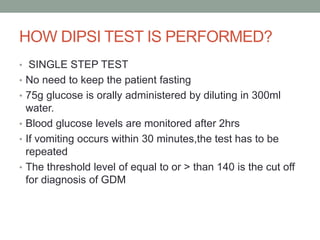 Gestational diabetes mellitus | PPTX