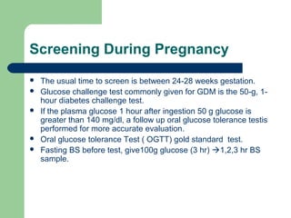 Normal Gct Gestational dm | PPT