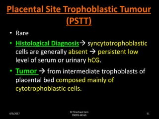Pstt GESTATIONAL TROPHOBLASTIC DISEASES BY DR SHASHWAT JANI | PPTX