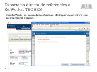 Missatge d’activació
S'envia al compte de
correu un missatge
d'activació.
15
 