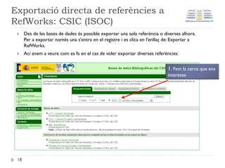 Introducció de
registres
manualment
18
 
