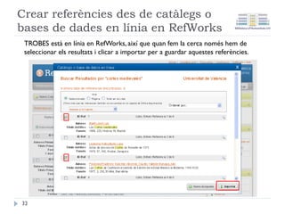 5. Deixar que RW analitze els fitxers
32
 